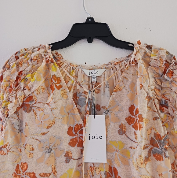 Joie Tezza Short Sleeve‎ Silk Top - Picture 2 of 9